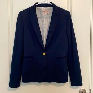 Navy Philosophy blazer w/ striped lining, size S.